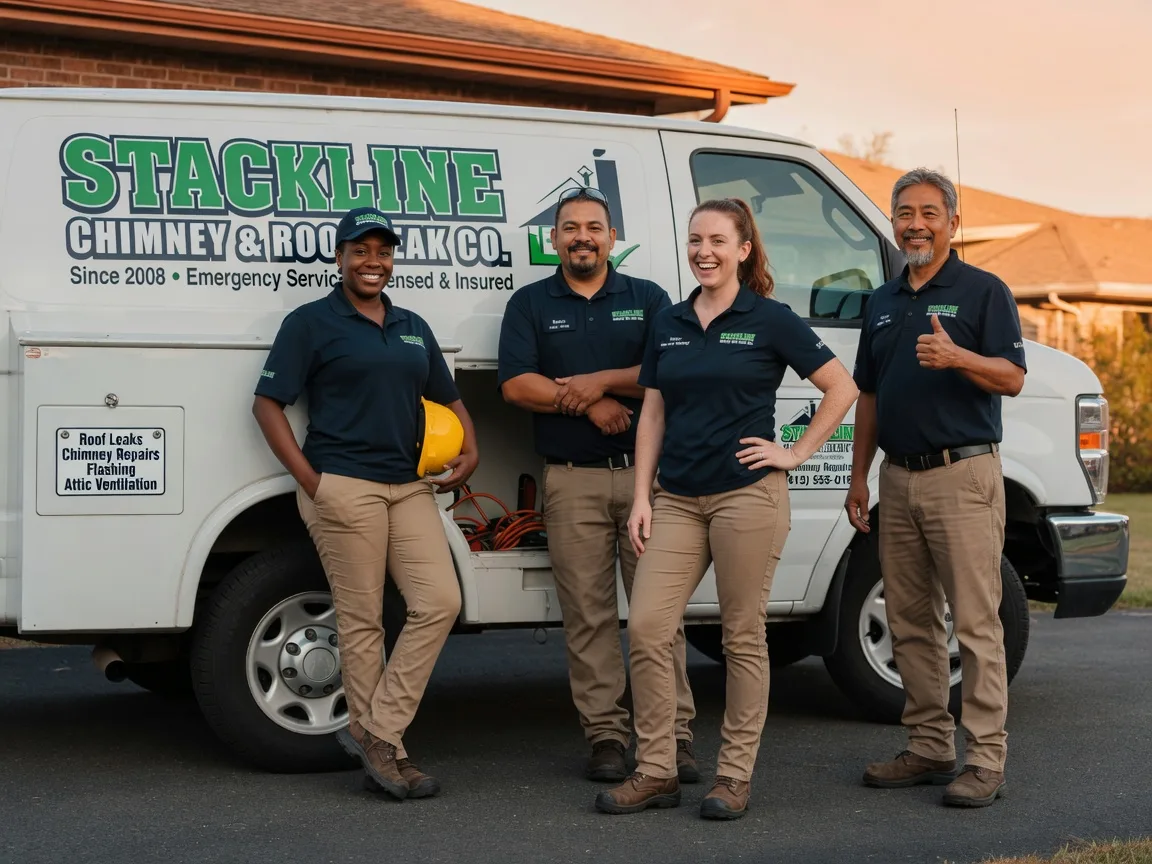 Chimney flashing repair company in Collyer, KS